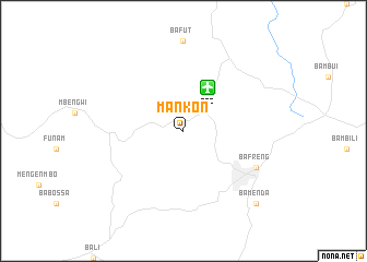 map of Mankon