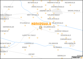 map of Mankósdůlő