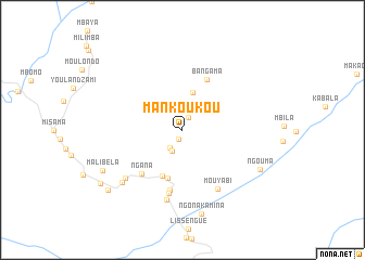 map of Mankoukou