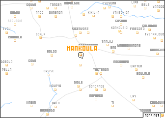 map of Mankoula