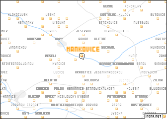 map of Mankovice