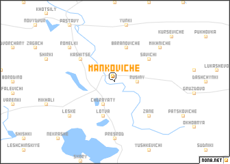 map of Manʼkoviche