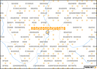 map of Mankrong Nkwanta