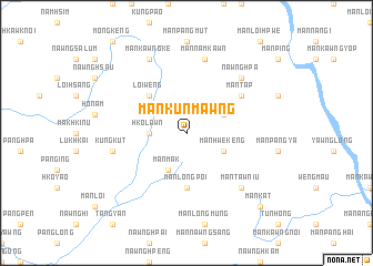 map of Mān Kunmawng