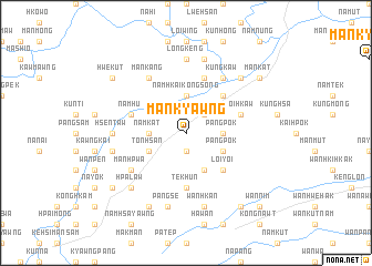 map of Mān Kyawng