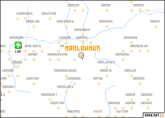 map of Mān-low-mun