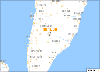 map of Manlum