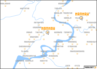 map of Mān Maw