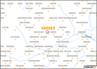 map of Mān Men