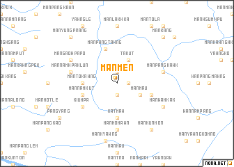 map of Mān Mēn