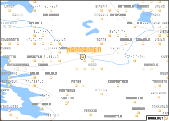 map of Männäinen