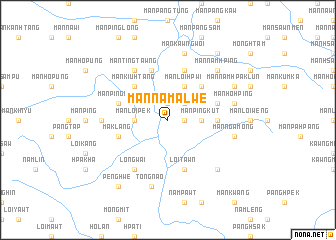 map of Mān Na-ma-lwè