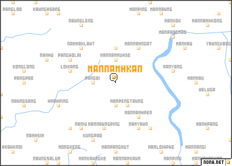 map of Mān Namhkan