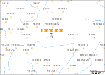 map of Mān Nampao