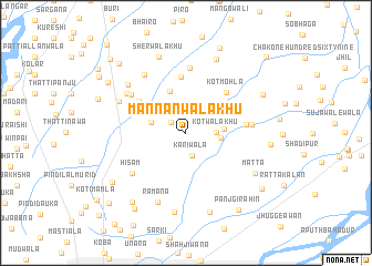 map of Mannānwāla Khu