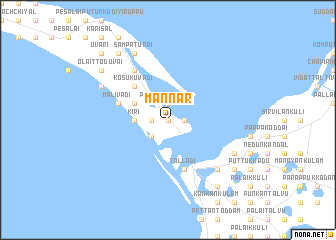 map of Mannar