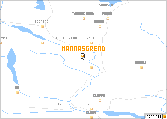 map of Mannåsgrend