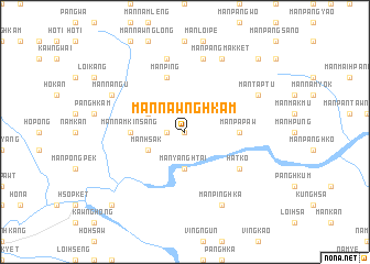 map of Mān Nawnghkam