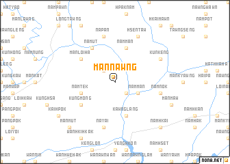 map of Mān Nawng