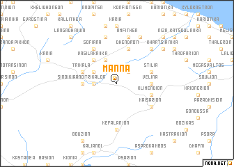 map of Mánna