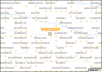 map of Manndorf