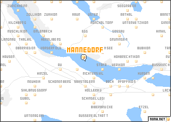 map of Männedorf