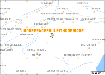 map of Mannersdorf am Leithagebirge
