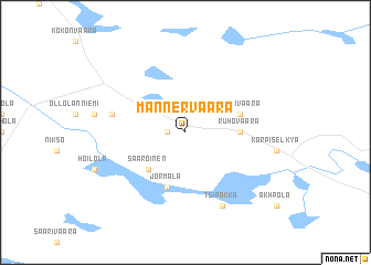 map of Mannervaara