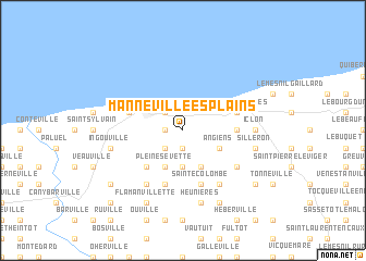 map of Manneville-ès-Plains