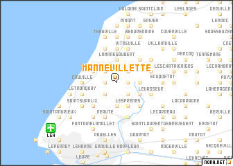 map of Mannevillette