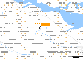 map of Mannhagen