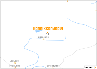 map of Männikkönjärvi