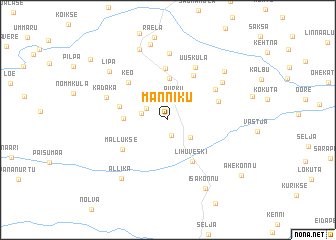 map of Männiku