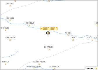map of Manninen
