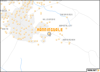 map of Manningdale