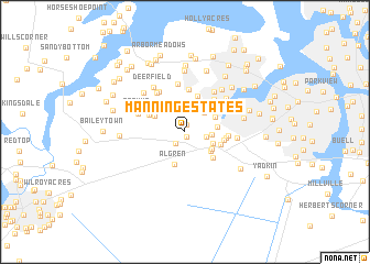 map of Manning Estates