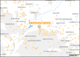 map of Manning Farms