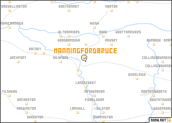 map of Manningford Bruce