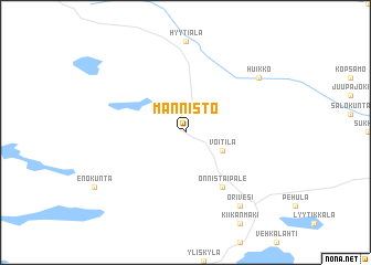 map of Männistö