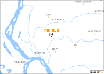 map of Mannon