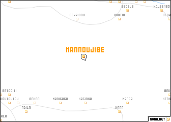 map of Mannoujibé