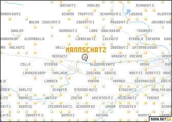 map of Mannschatz