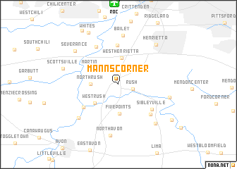 map of Manns Corner