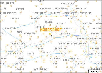 map of Mannsdorf