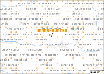 map of Mannshaupten