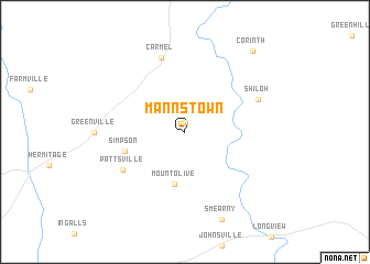 map of Mannstown