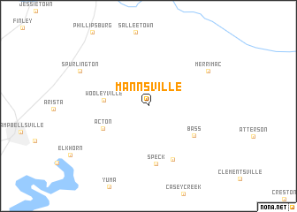 map of Mannsville