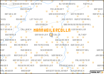 map of Mannweiler-Cölln