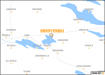 map of Männynmäki