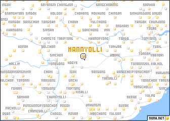 map of Mannyŏl-li